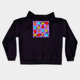 abstract fifties design Kids Hoodie